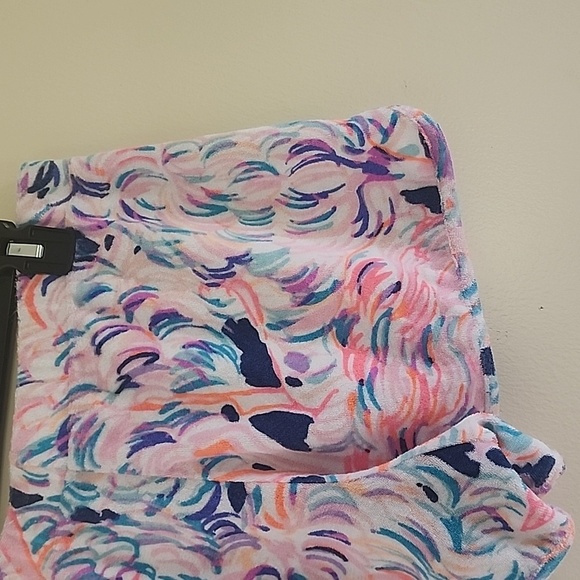 Lilly Pulitzer Multicolor Pelican Pink Head in The Sand Terry Cloth Shorts Sz S - Picture 8 of 10